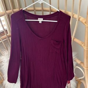 NWT Merona purple tunic with pocket